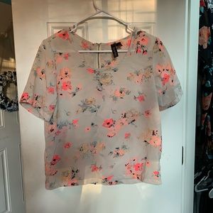 Floral crop top